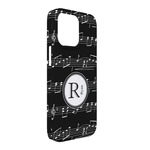 Musical Notes iPhone Case - Plastic - iPhone 13 Pro Max (Personalized)