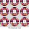 Abstract Music 2" Multipurpose Round Labels - Sheet