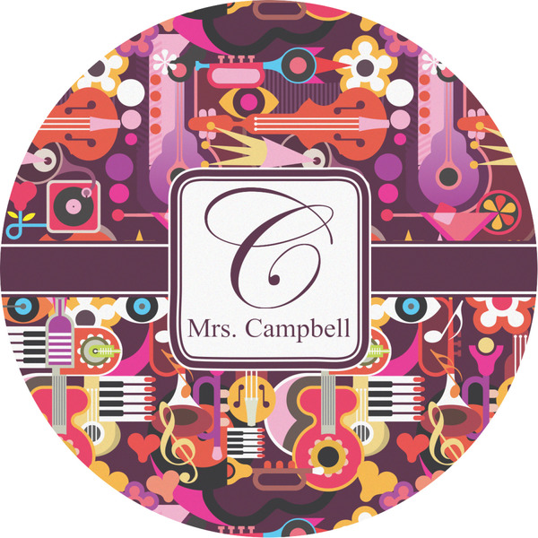 Custom Abstract Music Multipurpose Round Labels - 2" (Personalized)