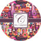 Abstract Music 3" Multipurpose Round Labels - Single Sticker