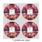 Abstract Music 4" Multipurpose Round Labels - Sheet