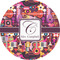 Abstract Music 4" Multipurpose Round Labels - Single Sticker