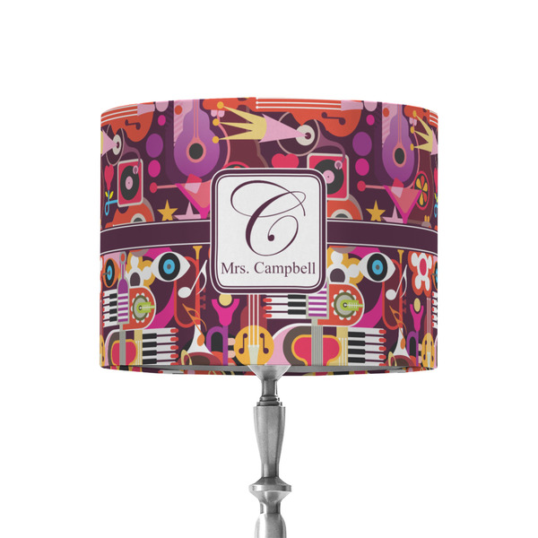 Custom Abstract Music 8" Drum Lamp Shade - Fabric (Personalized)