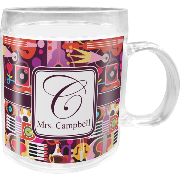 Custom Abstract Music Acrylic Kids Mug (Personalized)