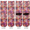 Abstract Music Adult Crew Socks - Double Pair - Front and Back - Apvl