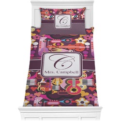 Abstract Music Comforter Set - Twin XL (Personalized)