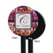 Abstract Music Black Plastic 5.5" Stir Stick - Single Sided - Round - Front & Back