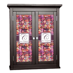 Abstract Music Cabinet Decal - Small (Personalized)
