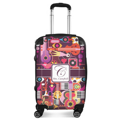 Abstract Music Suitcase - 20" Carry On (Personalized)