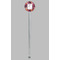 Abstract Music Clear Plastic 7" Stir Stick - Round - Single Stick