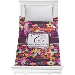 Abstract Music Comforter - Twin XL (Personalized)