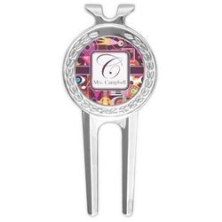 Abstract Music Golf Divot Tool & Ball Marker (Personalized)