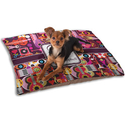 Abstract Music Dog Bed - Small w/ Name and Initial