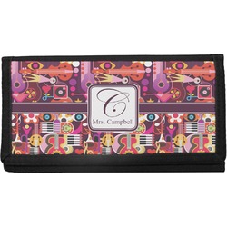 Abstract Music Canvas Checkbook Cover (Personalized)