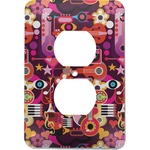 Abstract Music Electric Outlet Plate