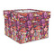 Abstract Music Gift Boxes with Lid - Canvas Wrapped - Large - Front/Main