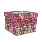 Abstract Music Gift Box with Lid - Canvas Wrapped - Medium (Personalized)