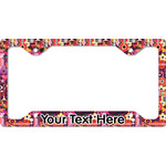 Abstract Music License Plate Frame - Style C (Personalized)