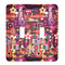 Abstract Music Light Switch Cover (2 Toggle Plate)