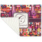 Abstract Music Linen Placemat - Folded Corner (single side)