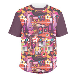 Abstract Music Men's Crew T-Shirt - X Large