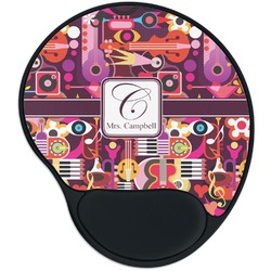 Abstract Music Mouse Pad with Wrist Support