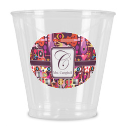 Abstract Music Plastic Shot Glass (Personalized)