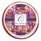 Abstract Music Printed Icing Circle - Large - On Cookie