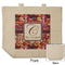 Abstract Music Reusable Cotton Grocery Bag - Front & Back View