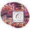 Abstract Music Round Paper Coaster - Main