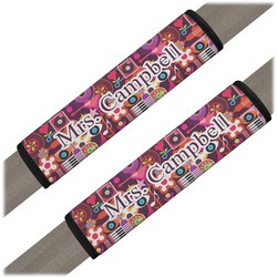 Abstract Music Seat Belt Covers (Set of 2) (Personalized)