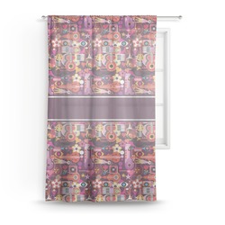 Abstract Music Sheer Curtain