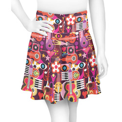 Abstract Music Skater Skirt - X Small