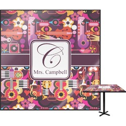 Abstract Music Square Table Top - 30" (Personalized)