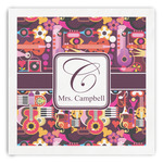 Abstract Music Paper Dinner Napkins (Personalized)