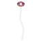 Abstract Music White Plastic 7" Stir Stick - Oval - Single Stick