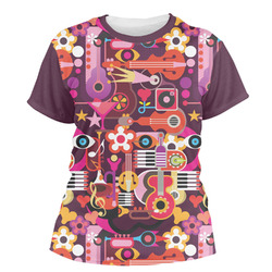 Abstract Music Women's Crew T-Shirt - Large