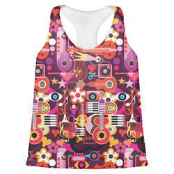 Abstract Music Womens Racerback Tank Top