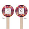 Abstract Music Wooden 7.5" Stir Stick - Round - Double Sided - Front & Back