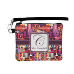 Abstract Music Wristlet ID Case w/ Name and Initial