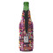 Abstract Music Zipper Bottle Cooler - BACK (bottle)