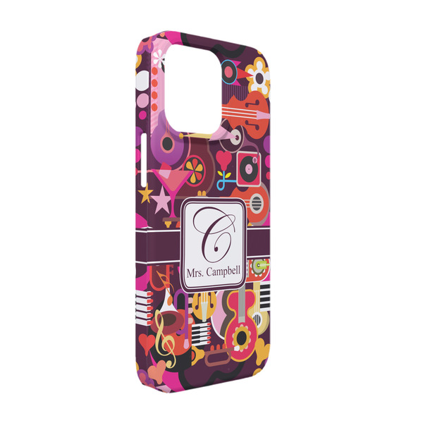 Custom Abstract Music iPhone Case - Plastic - iPhone 13 (Personalized)