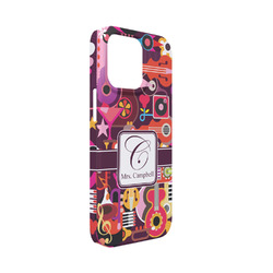 Abstract Music iPhone Case - Plastic - iPhone 13 Mini (Personalized)