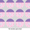 Pink, White & Purple Damask 1" Multipurpose Round Labels - Sheet