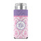 Pink, White & Purple Damask 12oz Tall Can Sleeve - FRONT (on can)