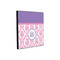 Pink, White & Purple Damask 12x12 Wood Print - Angle View