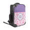 Pink, White & Purple Damask 15" Backpack - ANGLE VIEW