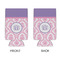 Pink, White & Purple Damask 16oz Can Sleeve - APPROVAL