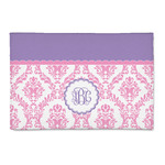 Pink, White & Purple Damask 2' x 3' Patio Rug (Personalized)