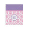 Pink, White & Purple Damask 20x24 - Matte Poster - Front View